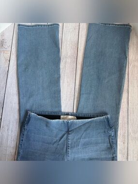 Soft Surroundings Blue Bootcut Stretch Waist Jeans Medium